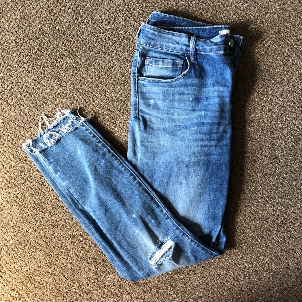 PacSun Mid-Rise Skinniest Distressed Jeans (27)